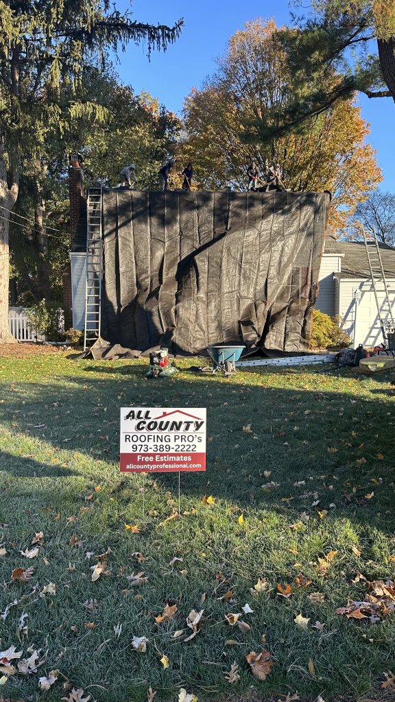 Roof replacement in Wayne NJ – new shingles installation
